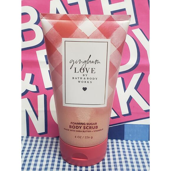 BBW Gingham Love Foaming Sugar Body Scrub w. Shea Butter & Vitamin E - Picture 1 of 2